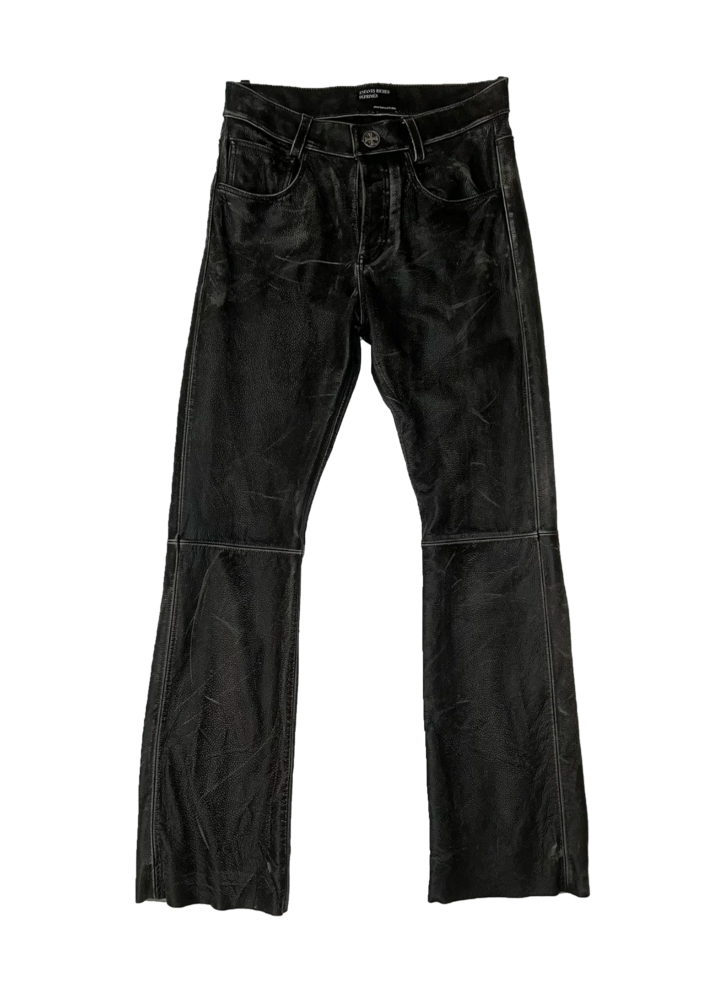 Enfants riches déprimes - black leather jeans