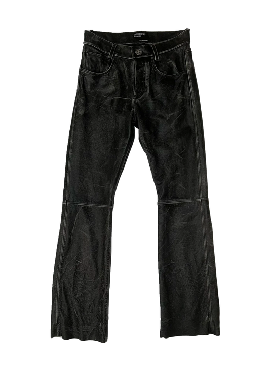 Enfants riches déprimes - black leather jeans