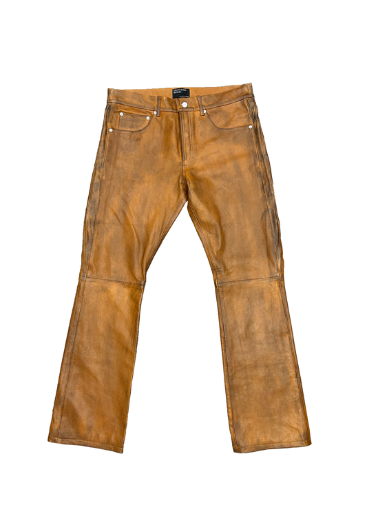 Enfants riches déprimés - Brown leather pant