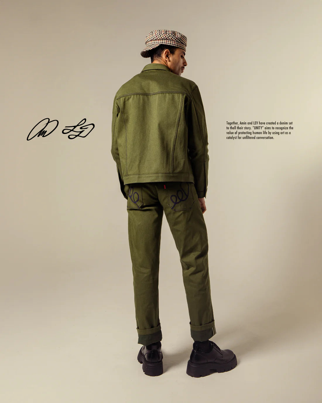 Amin -  Unity Bespoke Replica Denim Jacket
