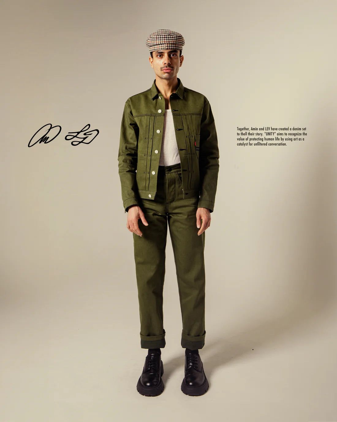 Amin -  Unity Bespoke Replica Denim Jacket
