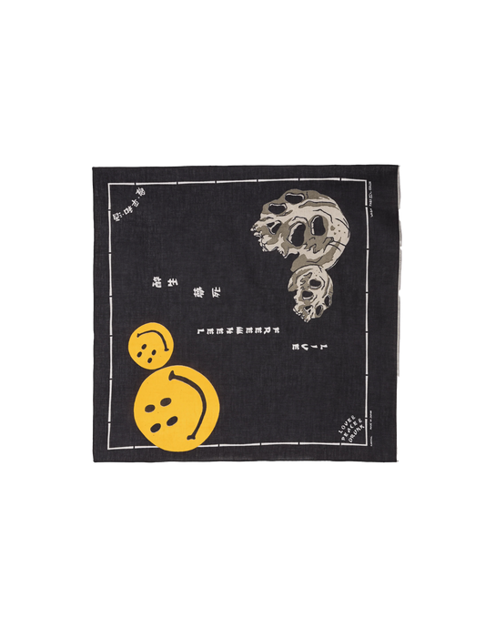 Kapital - Rain Skull bandana - Black